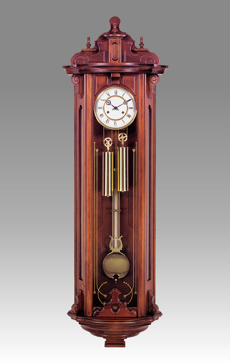 Regulator-Vienna- clock Art.423/1 walnut - bim bam melody on coil gong